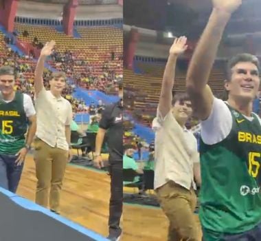 Imagem - Governador Helder Barbalho prestigia jogo da Seleção Brasileira de Basquete, em Belém