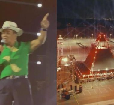 Imagem - Pinduca realiza ensaio na pirâmide do Áurea Tour e fala sobre show com Alok em Belém