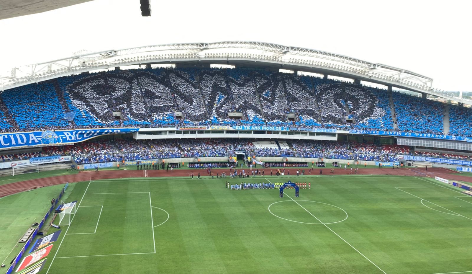 Mosaico da torcida do Papão.