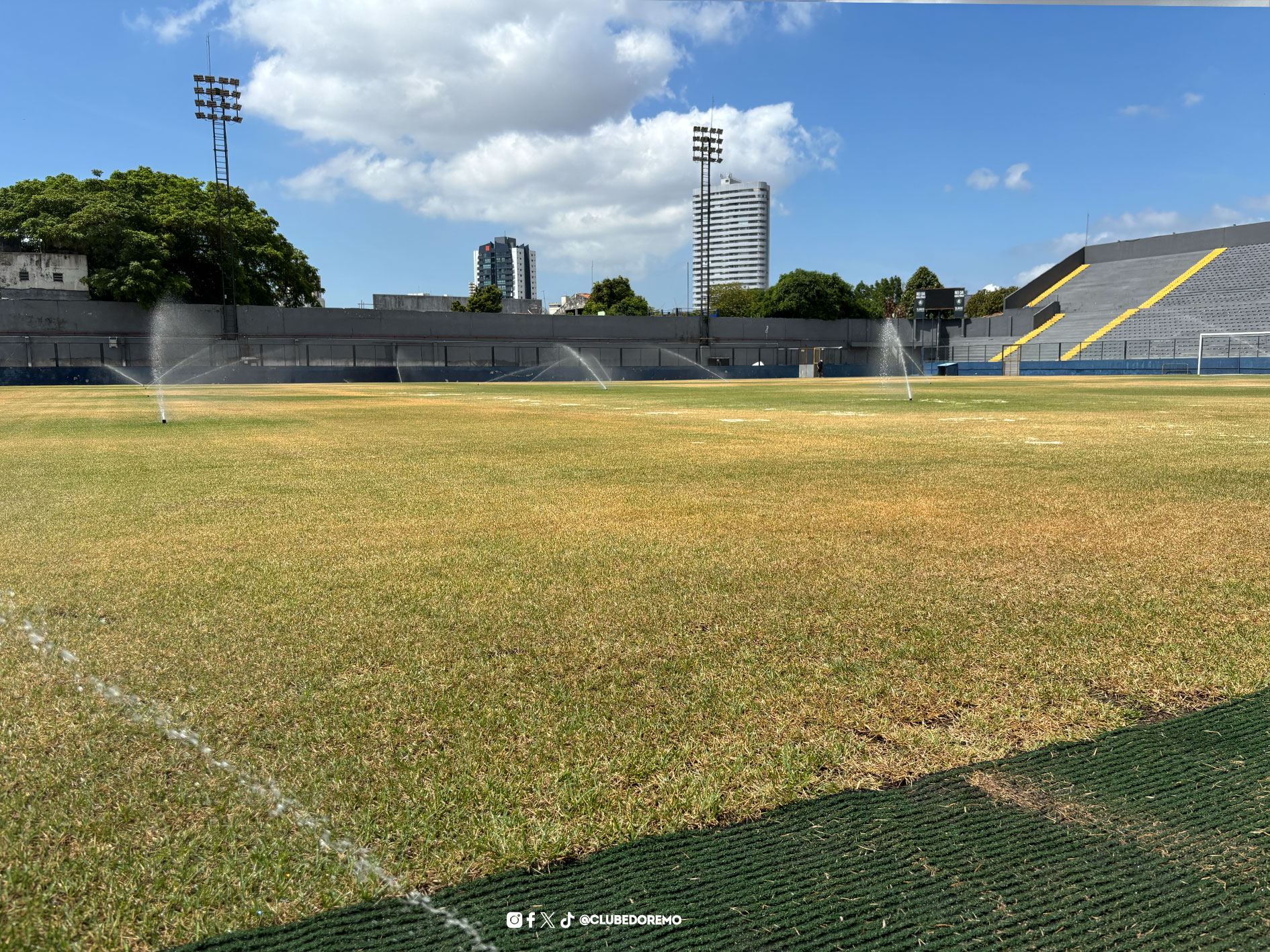 Gramado do Banpará Baenão inicia processo de revitalização para a temporada 2025