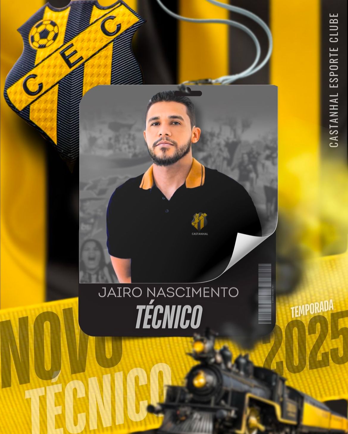 Jairo Nascimento é o novo técnico do Castanhal para a temporada 2025