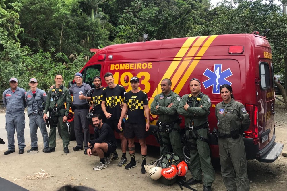 Lucas e os amigos foram resgatados neste domingo - 