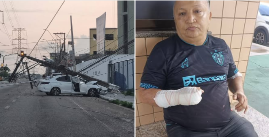 (Nas redes sociais, o DJ Dinho se pronunciou sobre o acidente envolvendo o irmão.)