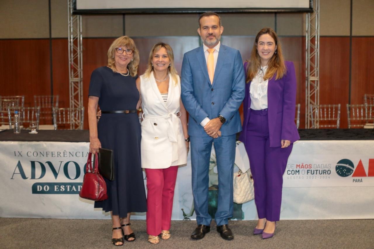 Professora Cristina Oliveira, advogada Teuly Fonseca, advogado Marcio Moraes e professora Arianne Athias