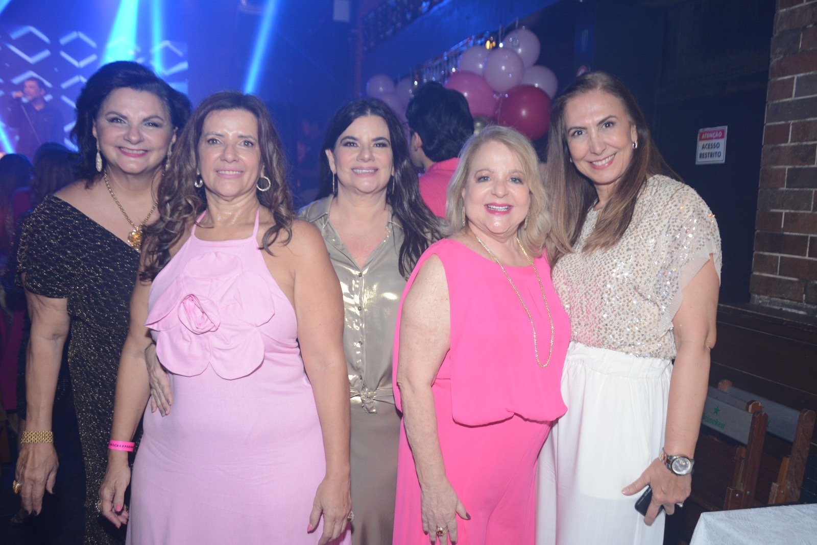 Telma Guerreiro, Margareth Penner, Ana Paula Teixeira, Gal Fernandes e Alessandra Esteves, diretoras do grupo Amigas Solidárias 