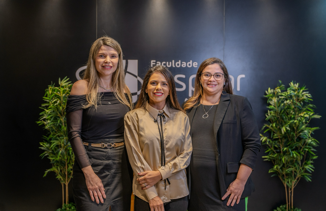 Dyana Ferreira, Carin Wendra e Paula Rocha da Faculdade Inspirar Belém 