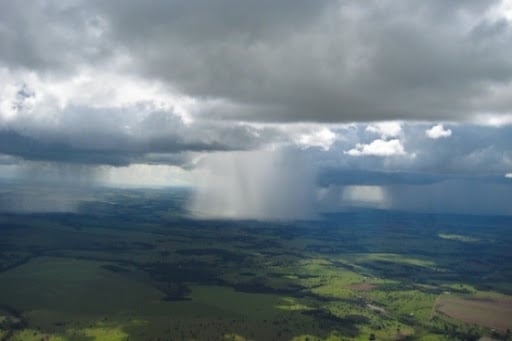 Floresta amazônica contribui para a formação de chuvas na região