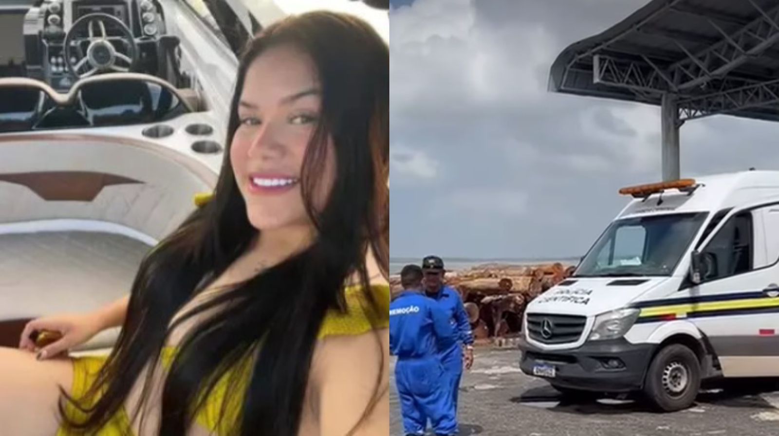 Kellen Taynara Nascimento de Abreu foi encontrada morta na manhã desta terça-feira, 17, após desaparecer durante um passeio de lancha pelo rio Guajará, em Belém.