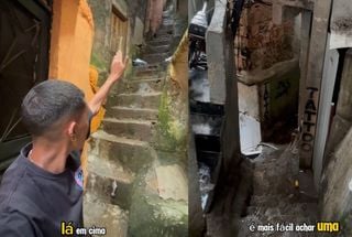 Influenciador faz vídeo mostrando como são feitas as entregas de correio na favela