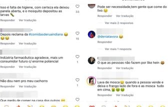 Mulher choca internautas por não jogar fora frango com larvas; assista