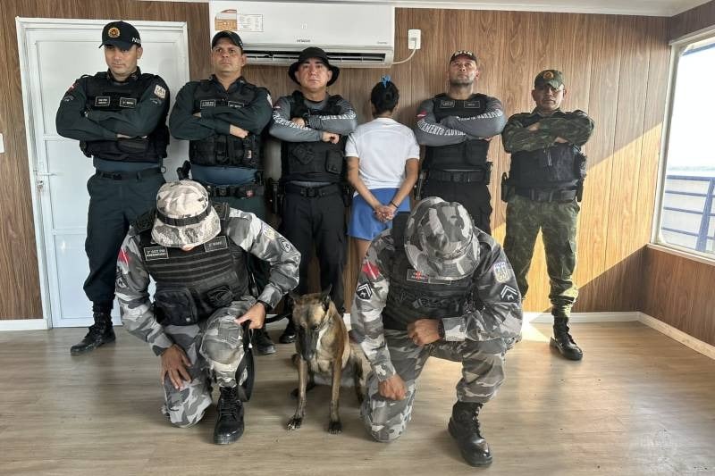 Duas pessoas são presas na Base Fluvial Candiru em Óbidos, no Pará.