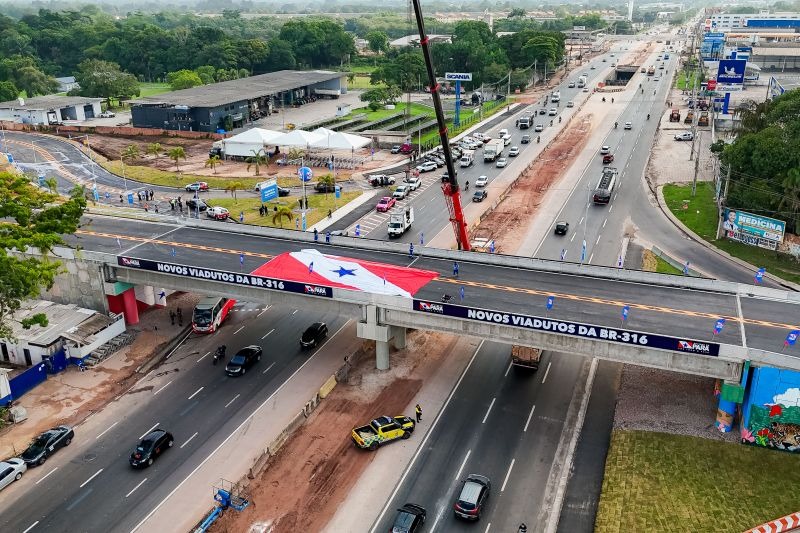 Viaduto da Alça Viária é inaugurado e liberado para tráfego, na Grande Belém.