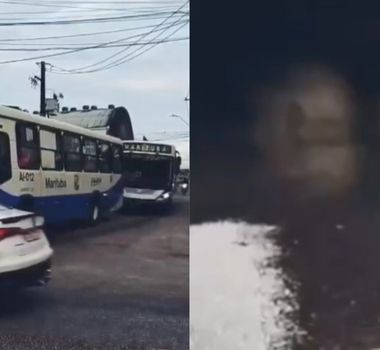 Imagem - Vídeo: alagamento em túnel do Entroncamento muda percurso de carros e ônibus, em Belém