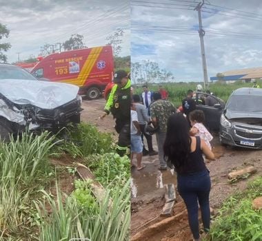 Imagem - Acidente de trânsito deixa carros destruídos na BR 230 em Marabá, no Pará