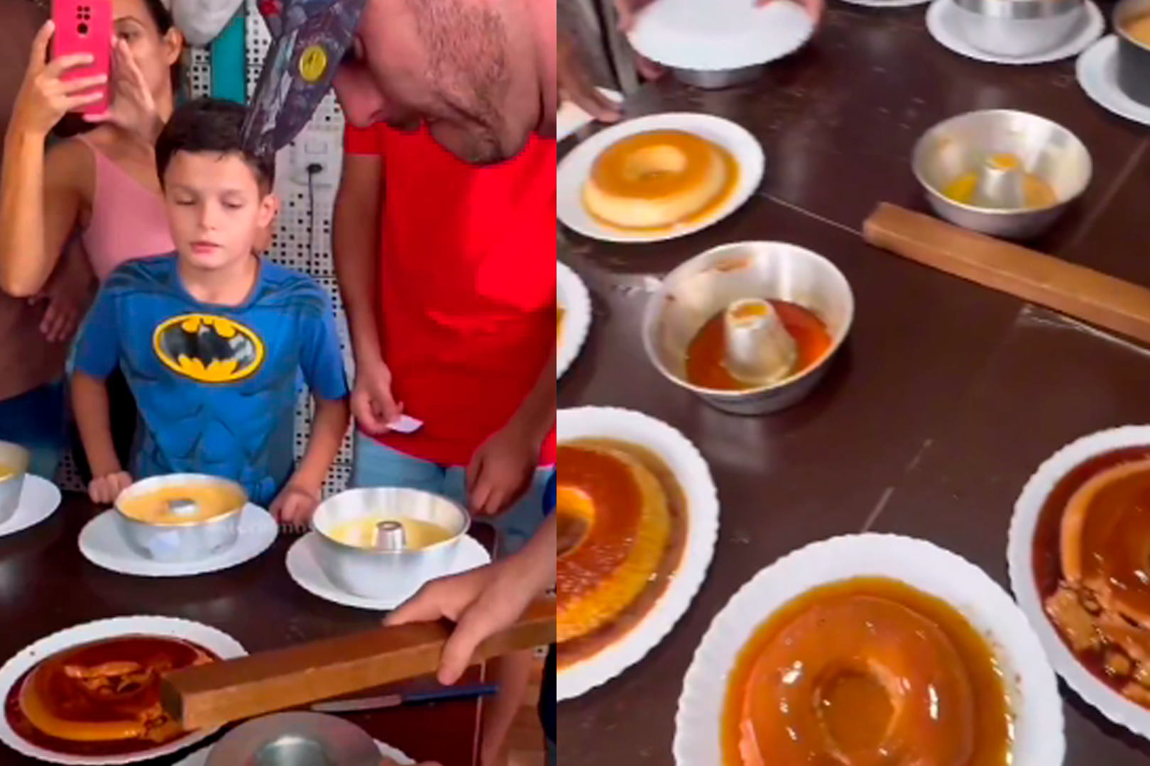 Imagem - Internauta viraliza com vídeo de 'festival do pudim' entre homens da família