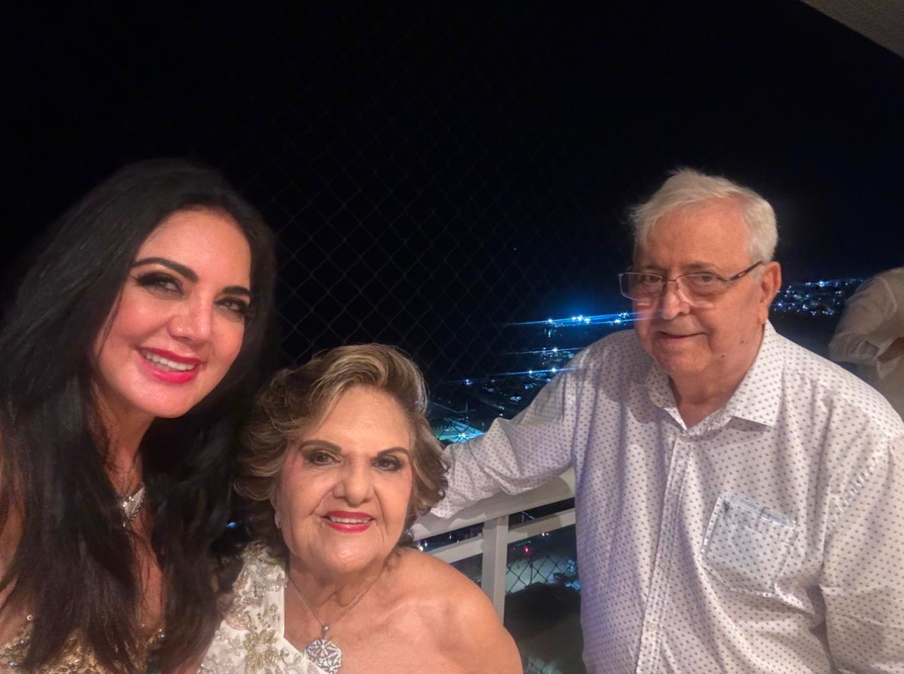 Fadia Freire, Clea e Antônio Farah. Ano novo em Belém