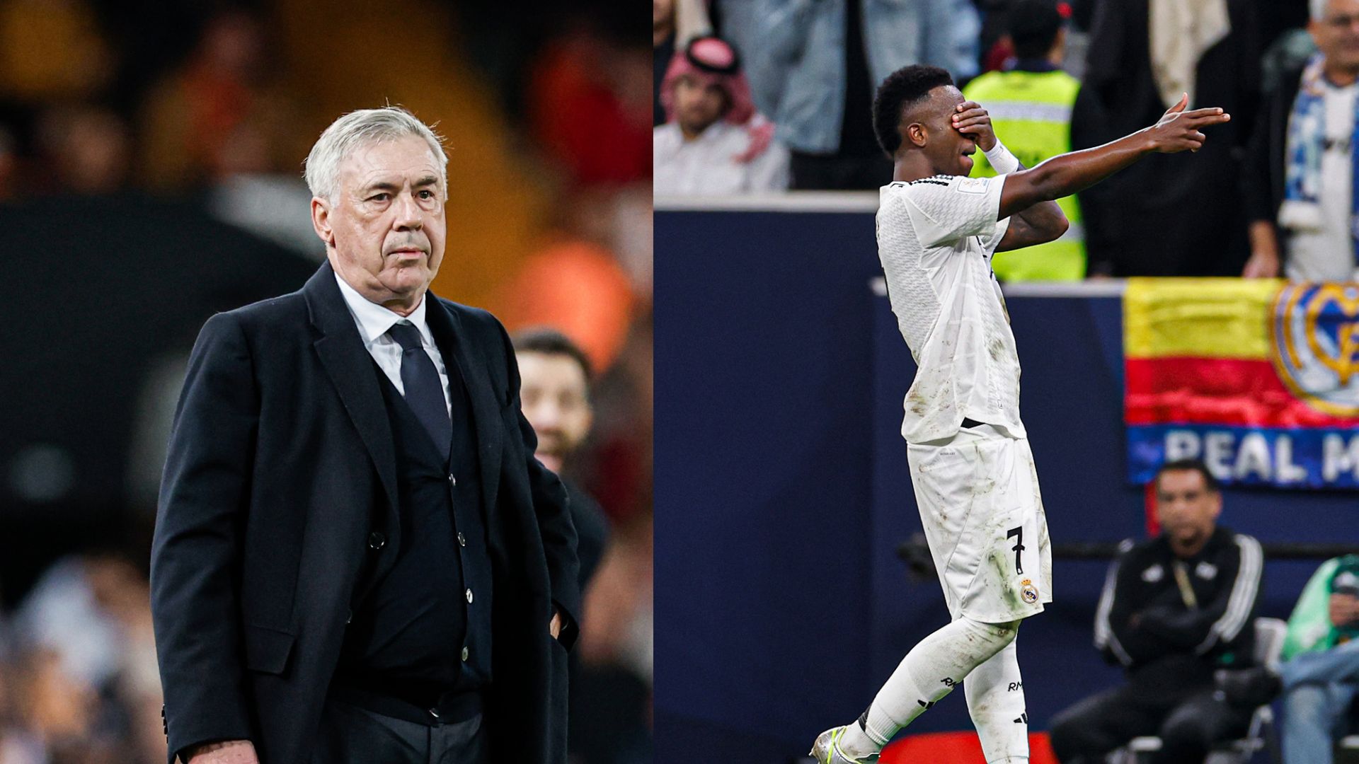 Imagem - Ancelotti defende Vini Jr. após expulsão: 'É difícil suportar o que ele suporta'