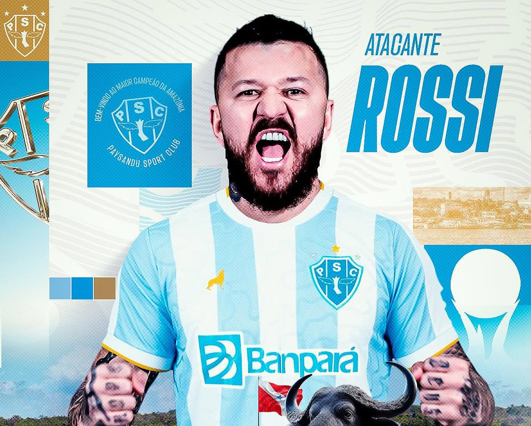 Atacante paraense Rossi é anunciado como o novo reforço do Paysandu