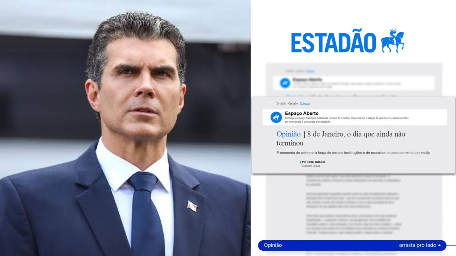 Governador Helder Barbalho classifica 08/01 como 'o dia que ainda não terminou' - 