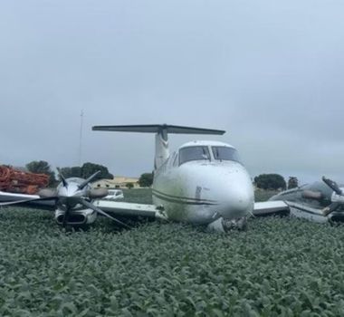 Imagem - Avião de 'gigante do agro' sofre acidente durante aterrissagem no Mato Grosso