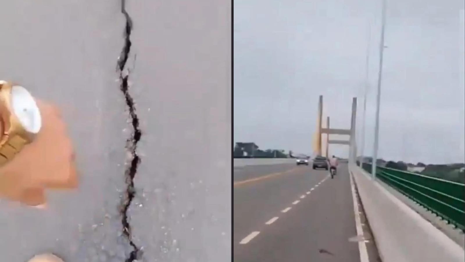 Imagem - Vídeo: estado de ponte em Marabá assusta moradores