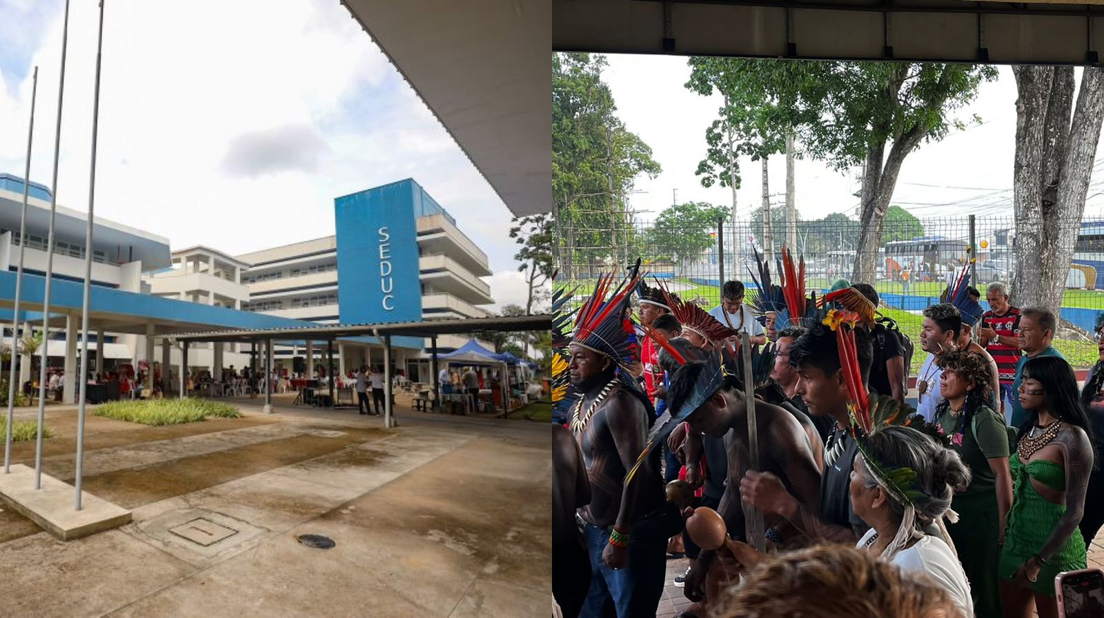 Indígenas ocuparam a sede da Seduc, na última terça-feira, 14, em Belém.