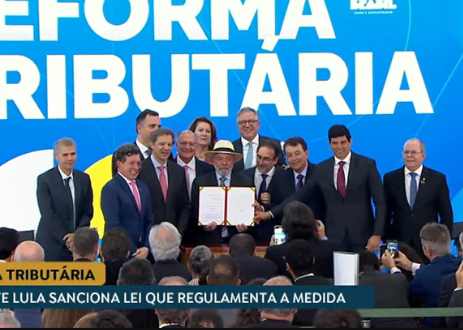 Reforma Tributária, foi sancionada pelo presidente da República, Luiz Inácio Lula da Silva, na tarde desta quinta-feira, 16, em cerimônia no Planalto do Planalto.