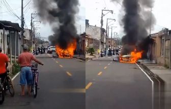 Vídeo: carro de empresa de internet é incendiado no bairro do Maguari, na Grande Belém