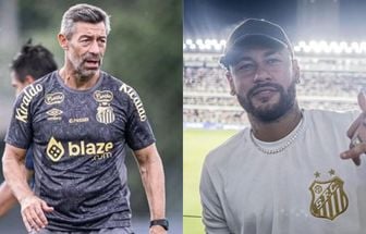 Caixinha faz cobrança por camisa 10 no Santos e Guilherme entra no coro por Neymar