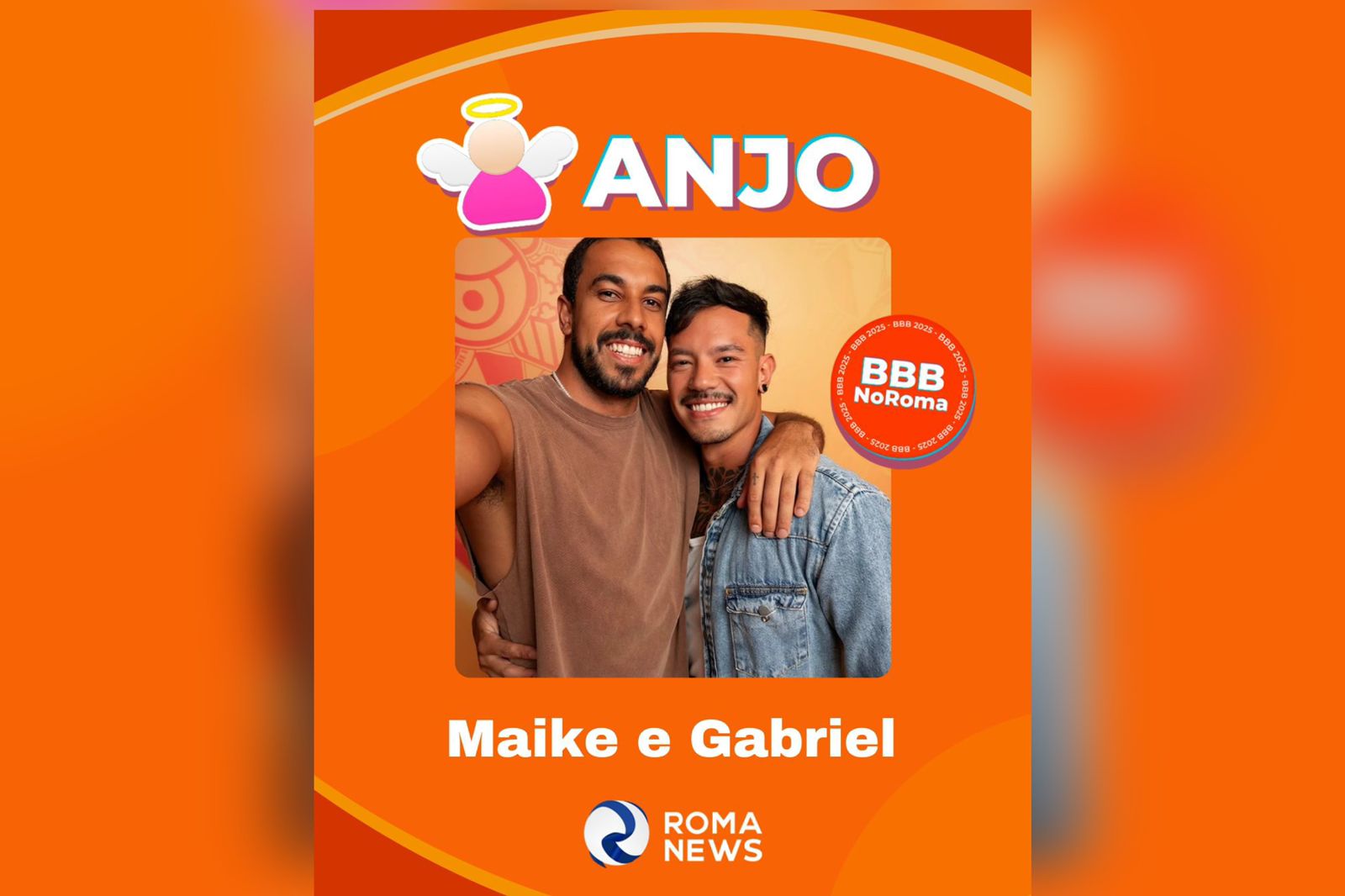 Maike e Gabriel se consagraram como os primeiros anjos do Big Brother Brasil 2025.