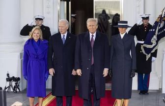 Joe e Jill Biden recebem Donald e Melania Trump na Casa Branca