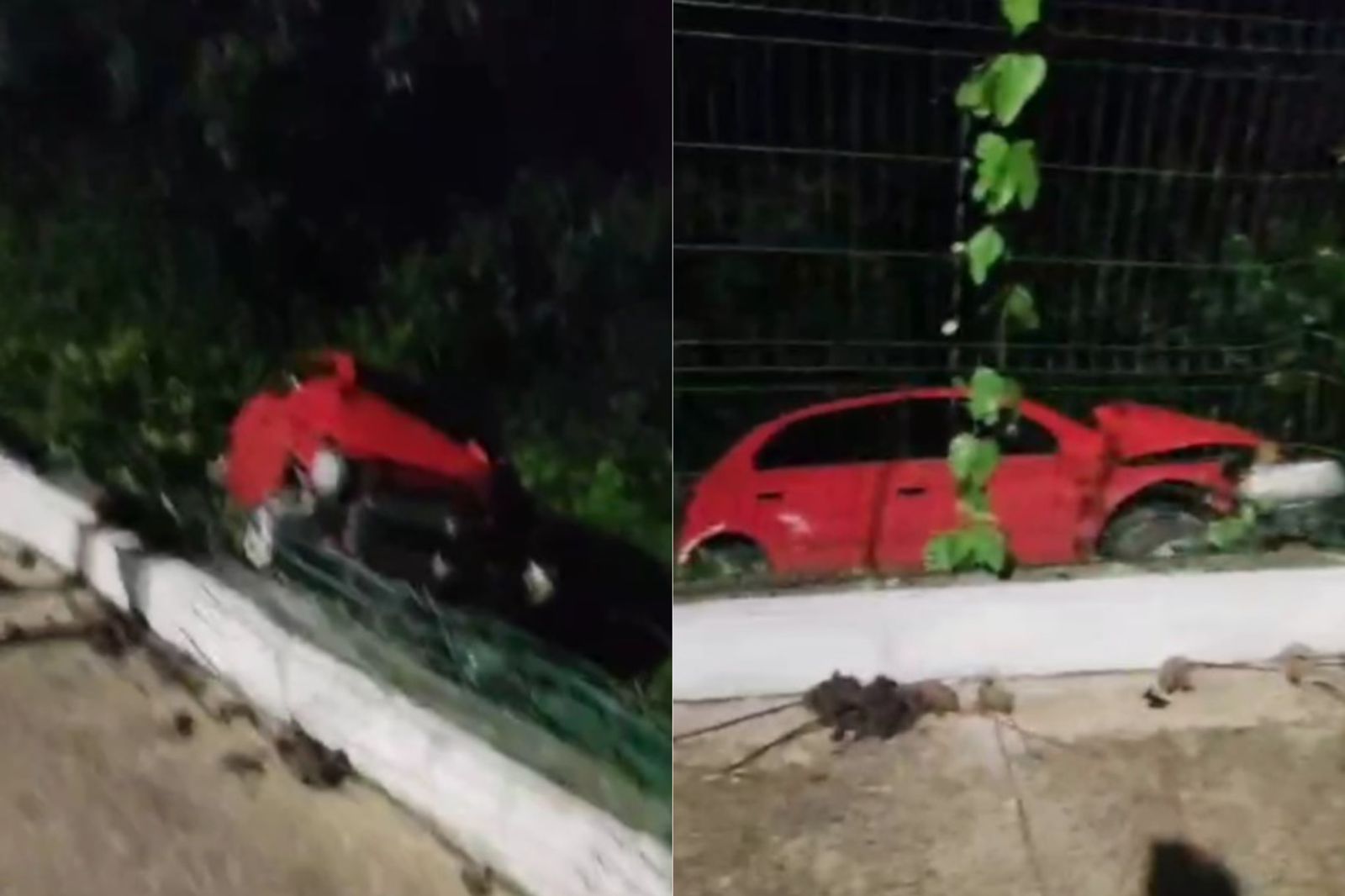 Um acidente envolvendo um carro de passeio, aconteceu na Avenida João Paulo II, em Belém.