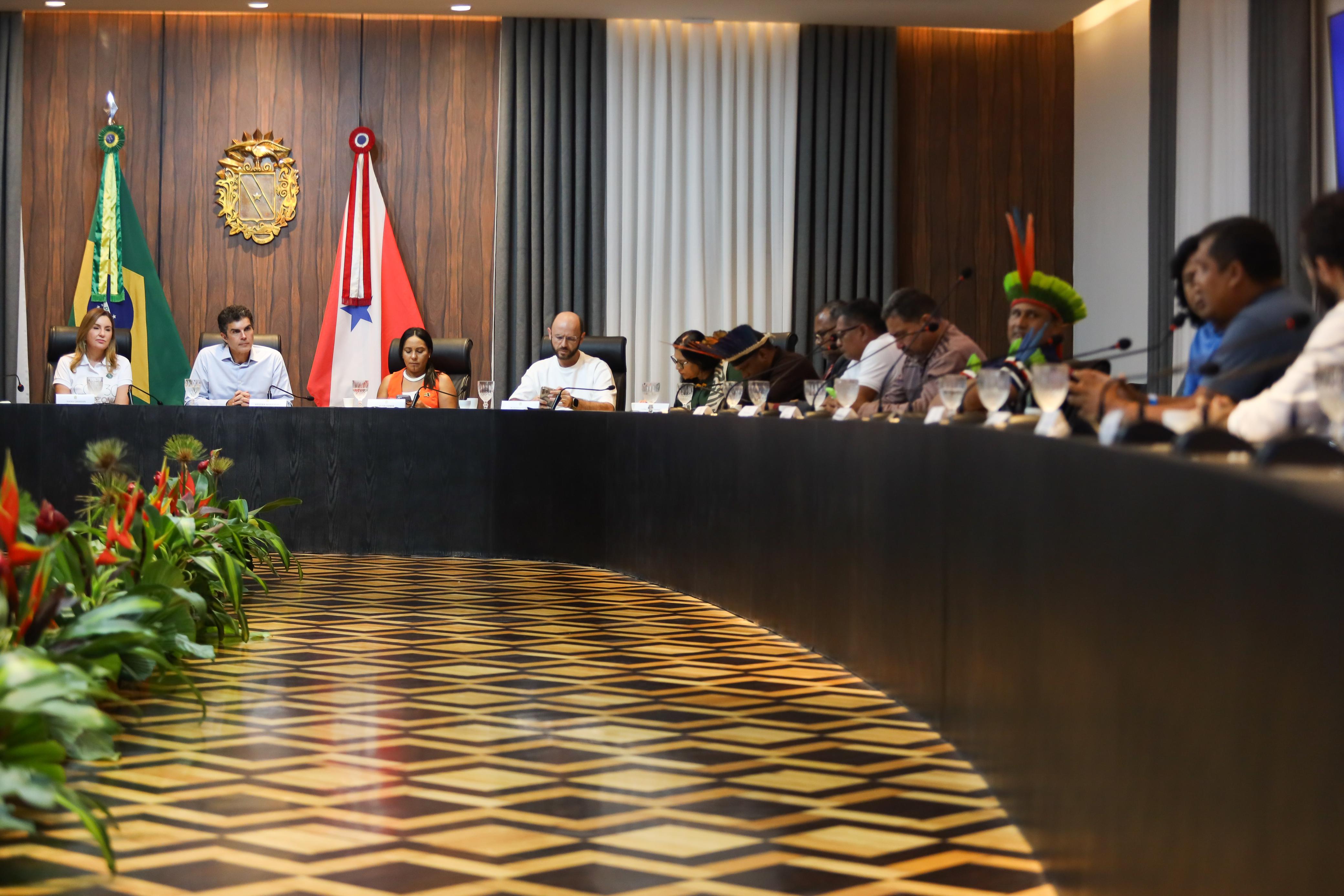 Helder Barbalho tinha reunião marcado com lideranças da comunidade. 