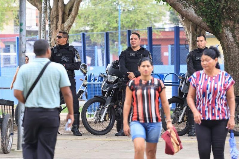 Imagem - Guarda Municipal tem presença reforçada em praças e áreas de grande movimento, em Belém