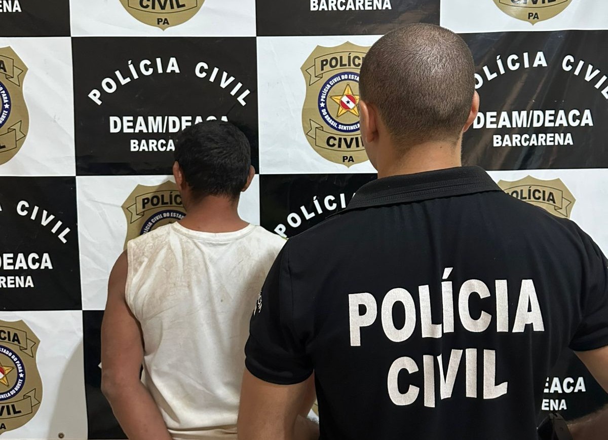 Um homem foi preso em flagrante pela prática do crime de ameaça no contexto de violência doméstica, em Barcarena.