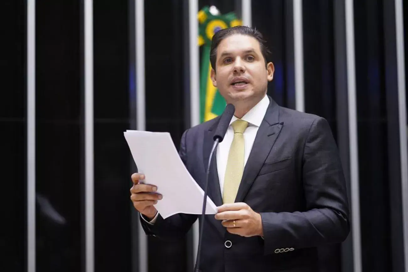 Presidente eleito da Câmara, Hugo Motta.