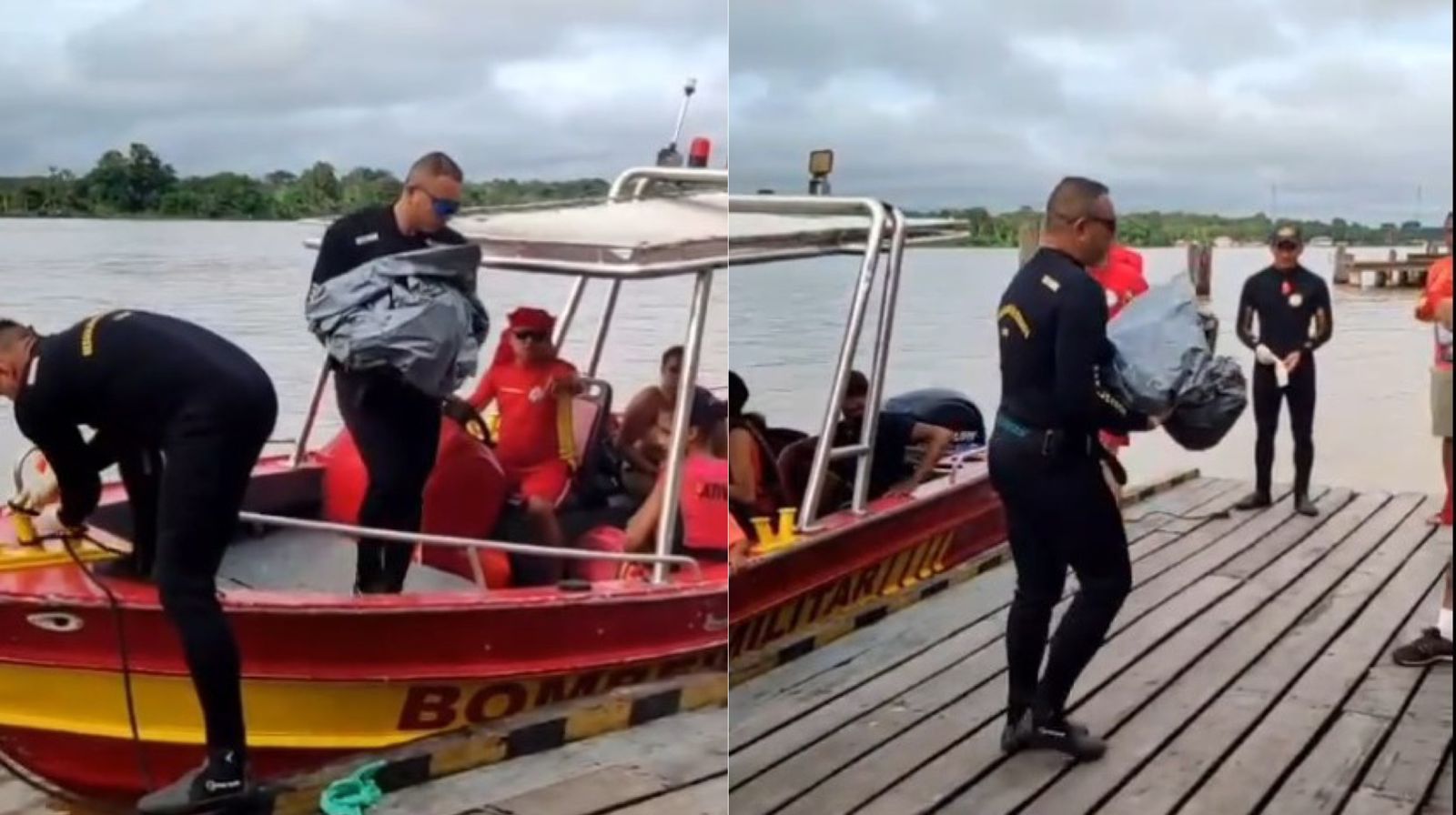 Imagem - Vídeo: corpo de bebê desaparecido após colisão entre embarcações, foi encontrado no Marajó