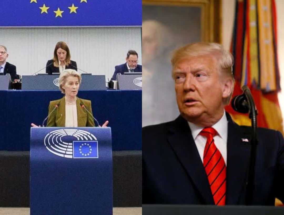 Imagem - Von der Leyen: se UE for alvo de tarifas dos EUA, vamos responder de maneira decisiva