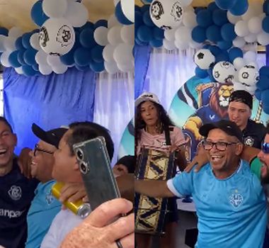 Imagem - Torcedor do Paysandu celebra aniversário do Remo com azulinos