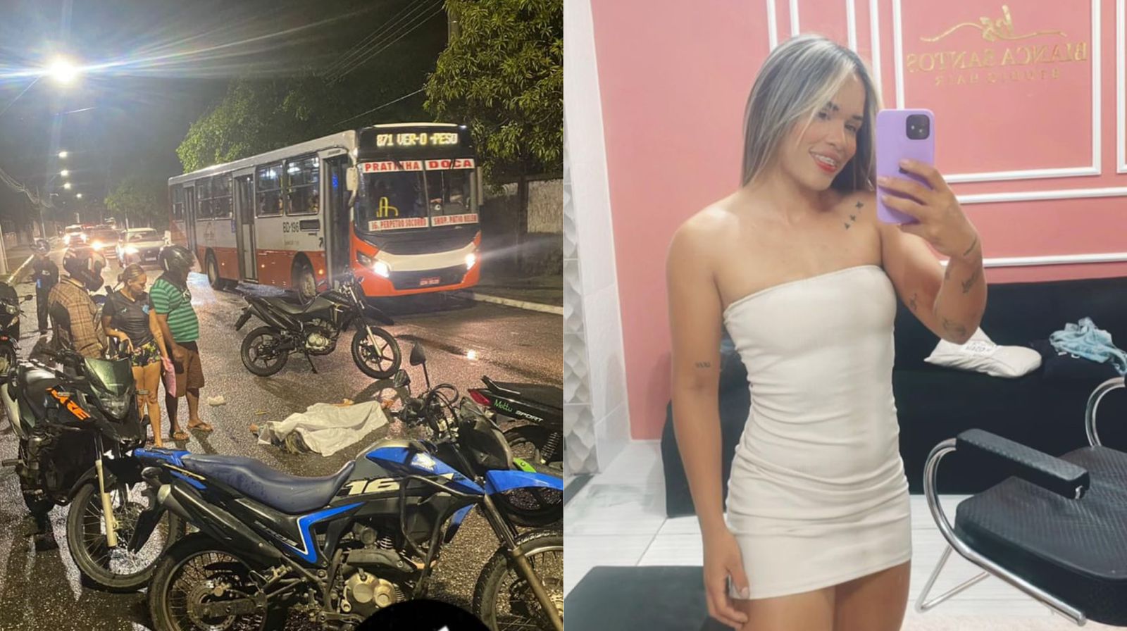 Uma mulher morreu na noite desta quarta-feira (05), em um acidente de trânsito na Avenida Arthur Bernardes, em Belém.