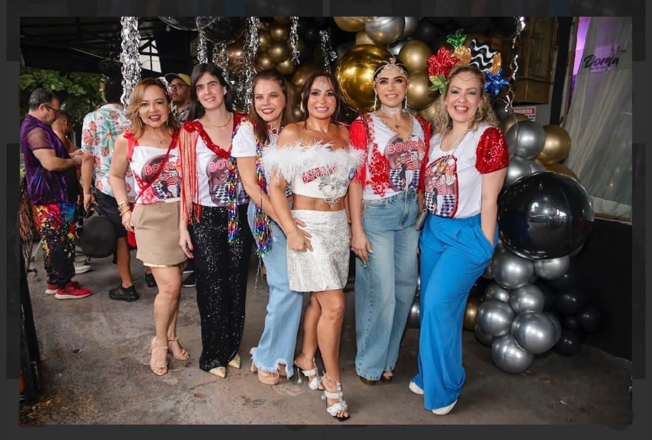 Luana Santalices, Nicole Melo, Patrícia Castelo, Carmen Peixoto, Marlia Carneiro e Camila Carpai