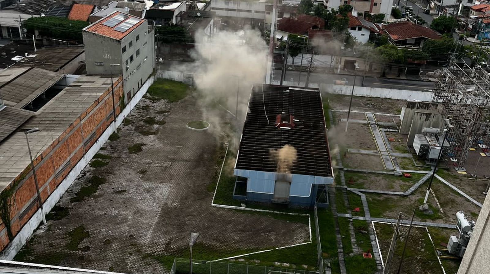 Imagem - Vídeo: princípio de incêndio em subestação deixa bairros de Belém sem energia