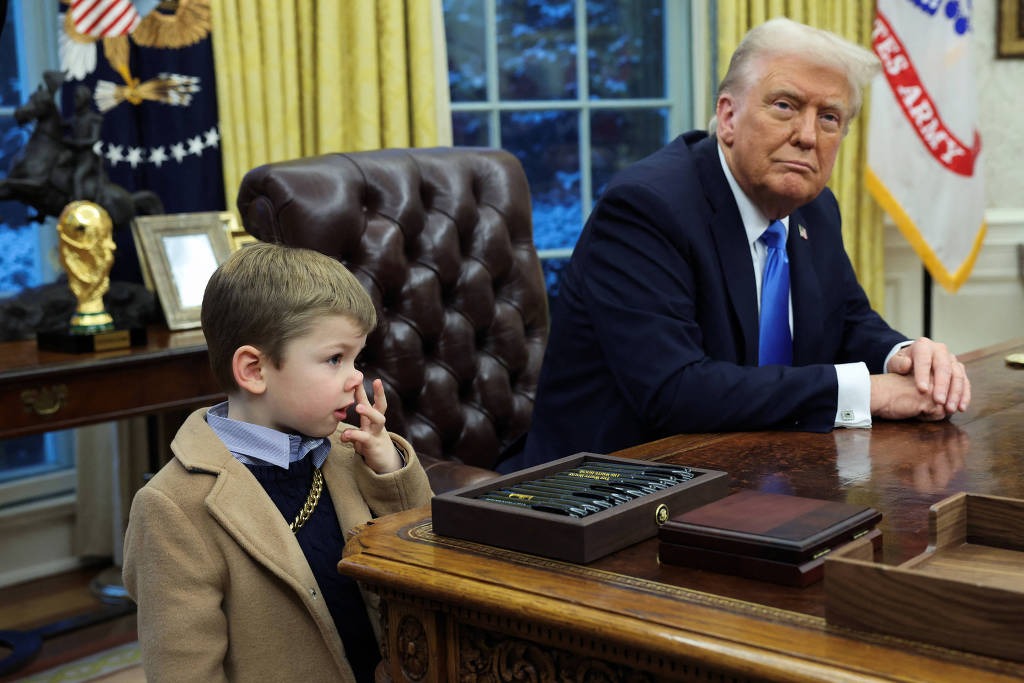 Imagem - Filho de Elon Musk rouba a cena em coletiva do pai com Trump na Casa Branca