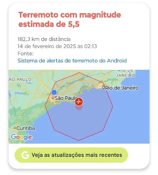 Imagem - Alerta de terremoto assusta pessoas em SP e RJ; Defesa Civil nega aviso