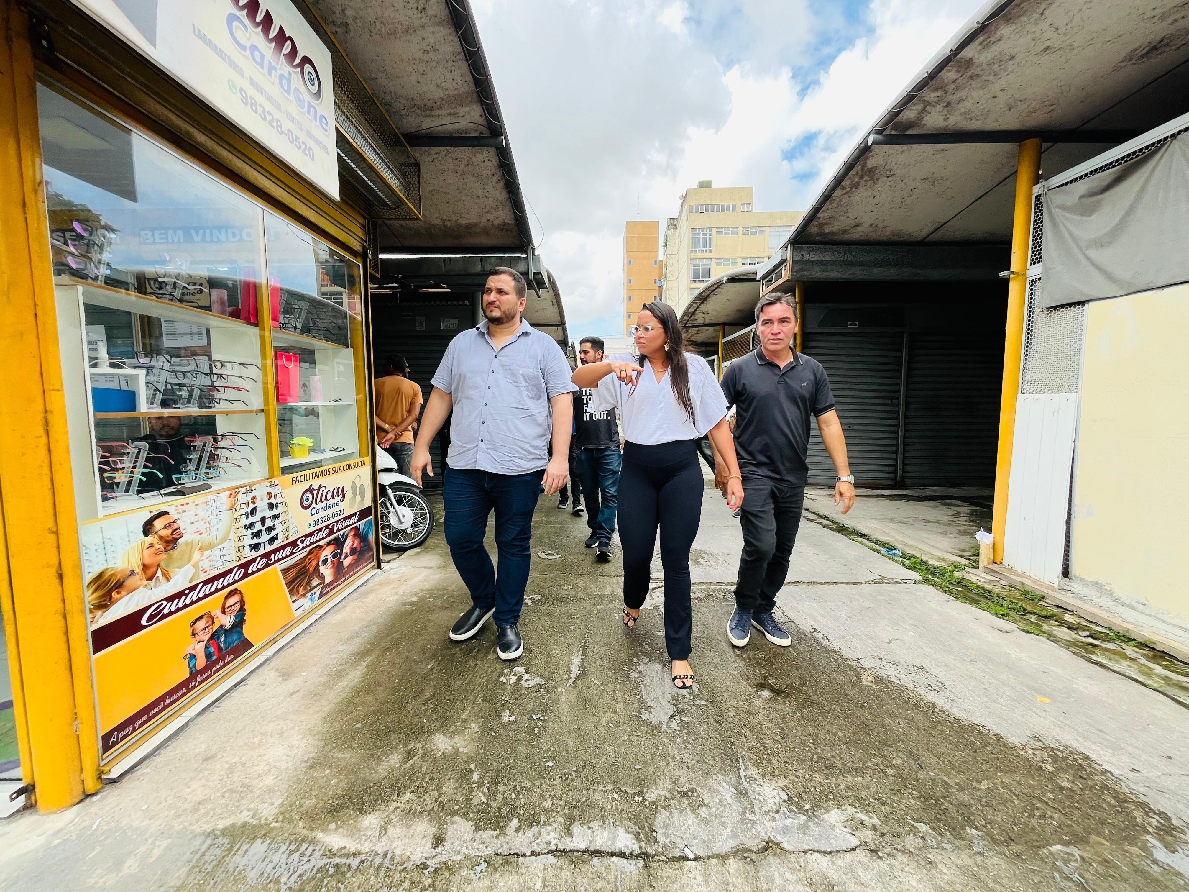 Equipe da Secretaria de Desenvolvimento Econômico visita o Espaço Palmeira