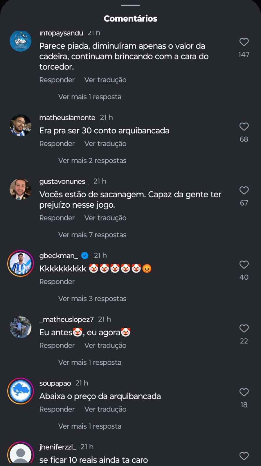 Torcida do Papão nas redes sociais do clube.