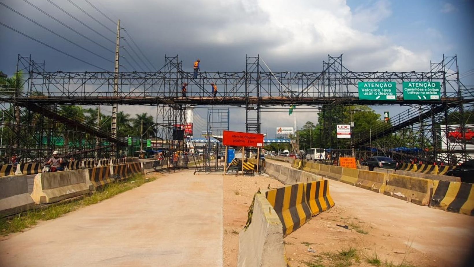 Imagem - Passarela provisória na BR-316 será removida a partir desta terça-feira; veja como vai ficar o trânsito