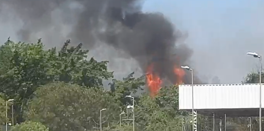 Imagem - Incêndio de grandes proporções é registrado em estúdio da Globo