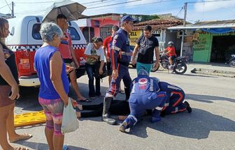 Vídeo: cachorro causa acidente e duas pessoas ficam feridas no bairro do Marco, em Belém