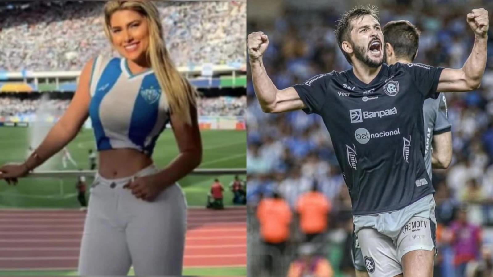 Imagem - Musa do Paysandu agita web ao anunciar relacionamento com jogador do Remo